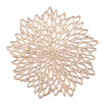 placemats or argent floral ajouré moderne élégants cuisine décoration table événements