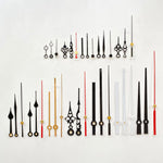 aiguilles horloge murales métal dorées noires blanches rouges modernes élégantes mouvement quartz fixations remplacent