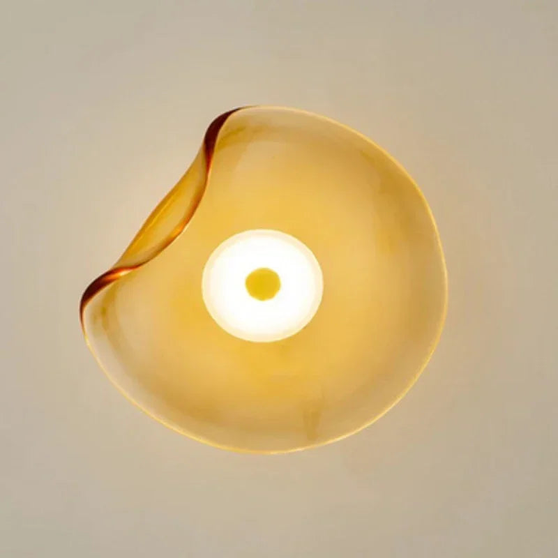 lampe murale contemporaine or brillante 25cm interrupteur câble