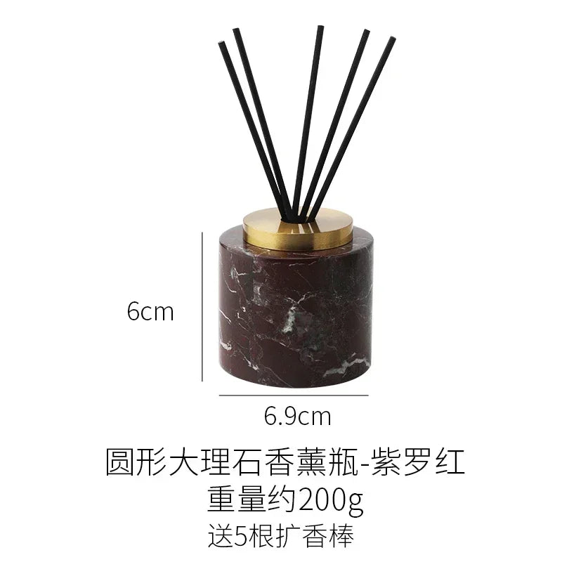 diffuseur huiles essentielles marbre blanc noir moderne boîte rangement bâtonnets salon chambre