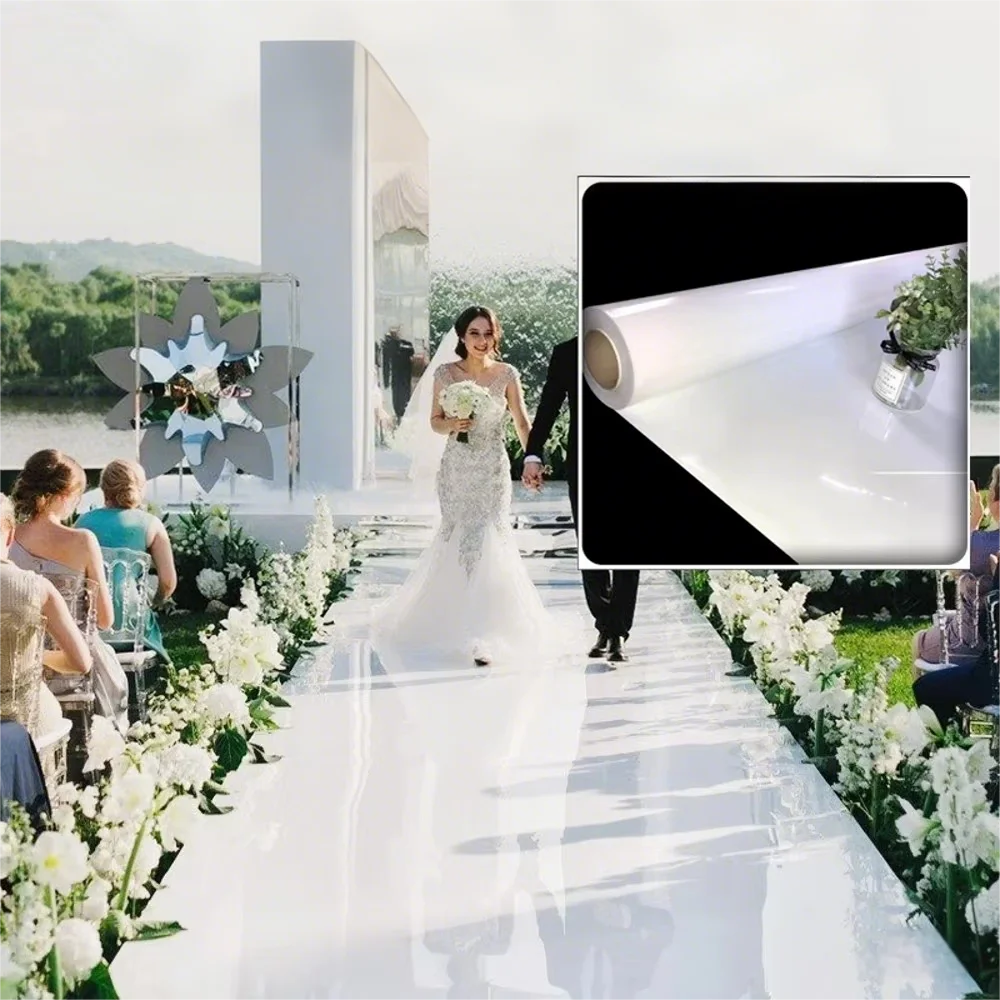 ruban decoratif moderne blanc or argent 100m 50m decoration mariage festif