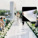ruban decoratif moderne blanc or argent 100m 50m decoration mariage festif