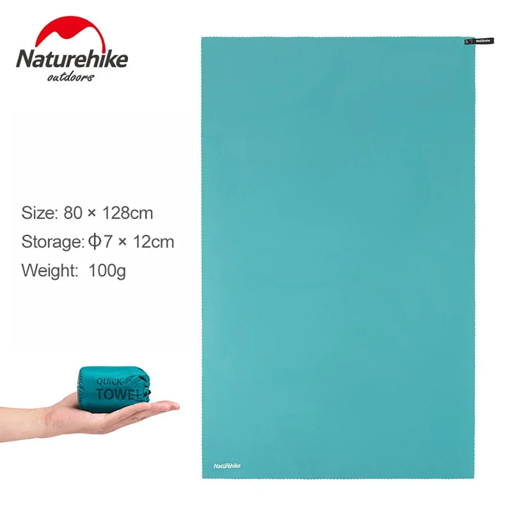 serviette microfibre séchage rapide turquoise vert olive moderne sportive portable camping randonnée