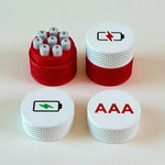 boîte piles blanc rouge moderne grille rangement piles aaa aa étanche portable
