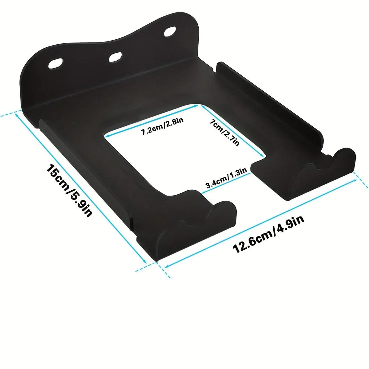support mural outils jardin faucheuse taille haie noir industriel fixations vis chevilles murales électriques
