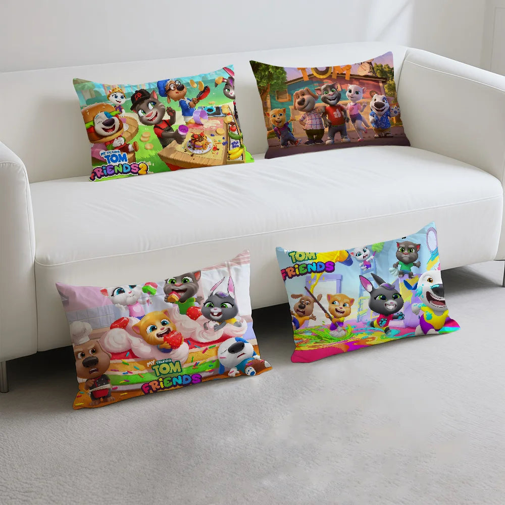coussin double face moderne motif animaux cartoon multicolore 100 polyester opaques 30x50cm 40x60cm 48x74cm