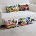 coussin double face moderne motif animaux cartoon multicolore 100 polyester opaques 30x50cm 40x60cm 48x74cm