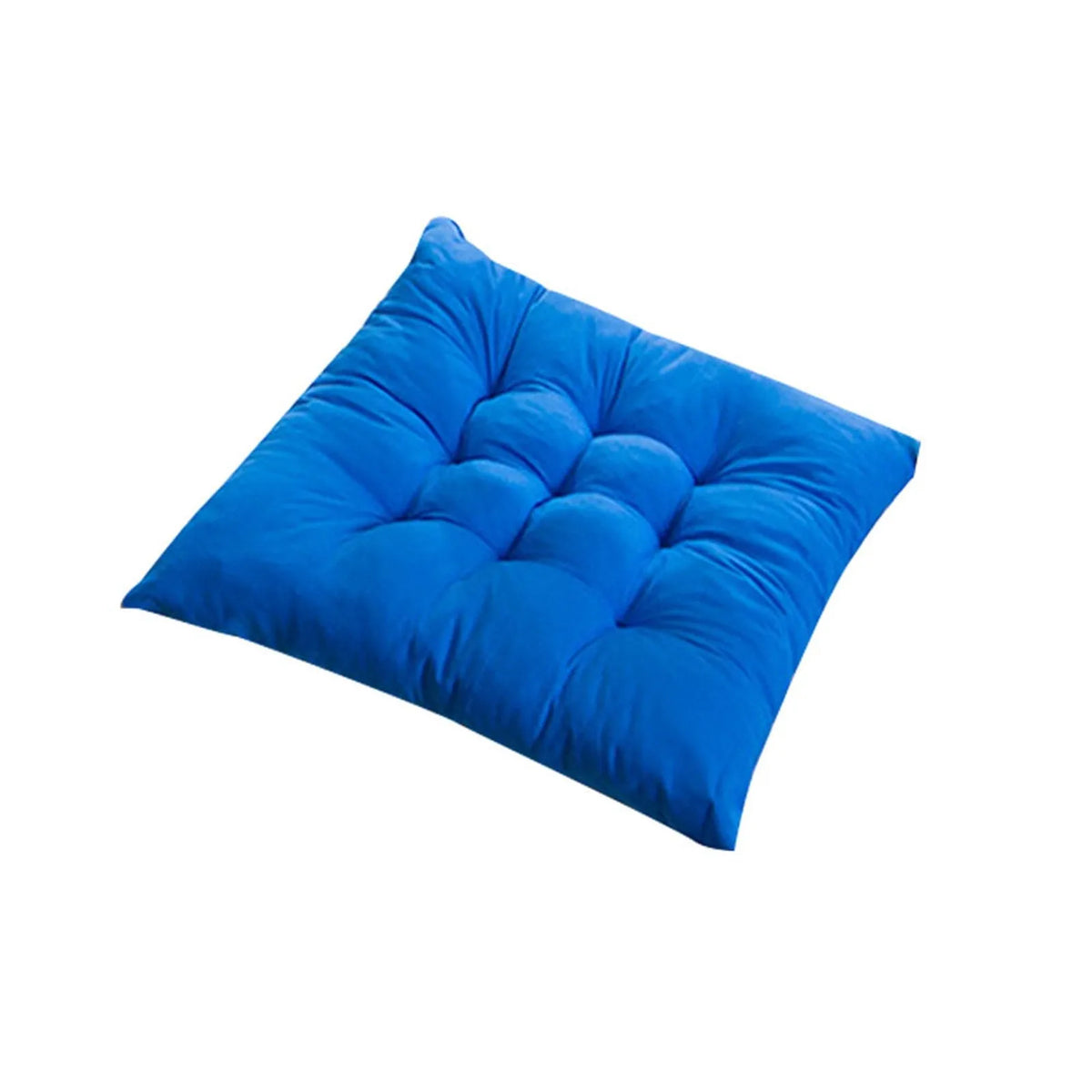 coussin carré massage amovible lavable coton polyester solide classique opaque noué métal 40cm 40cm