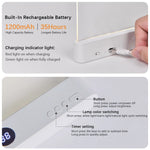 lampe lecture led veilleuse températures couleur gradation continue rechargeable usb minuterie moderne blanc opacité