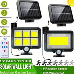 lampe murale solaire led moderne commande distance ip65 protection abs matériaux noir