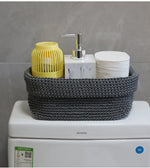 paniers rangement tissés marron gris fruits serviettes moderne minimaliste nordique pliables utilisation multiple