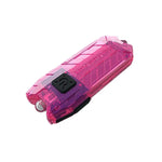 lampe torche rechargeable compacte moderne bleu noir orange logo nitecore anneau métallique certifiée ccc