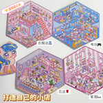 puzzle 3d illustration dessin animé boulangerie vêtements salon thé enfant chambre décoration