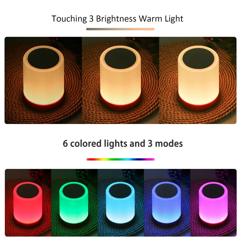 lampe table led rechargeable tactile blanc texture bois moderne minimaliste
