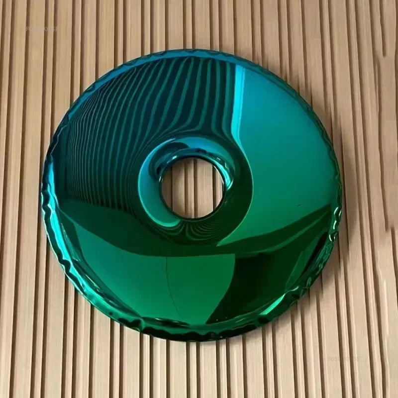 miroirs argentés dorés modernes décoration murale rond brillant grande taille chambre salon