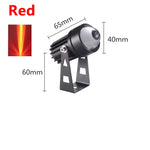 projecteur led extérieur 10w noir gris ip65 moderne tringle fixation lumière blanche froide verte