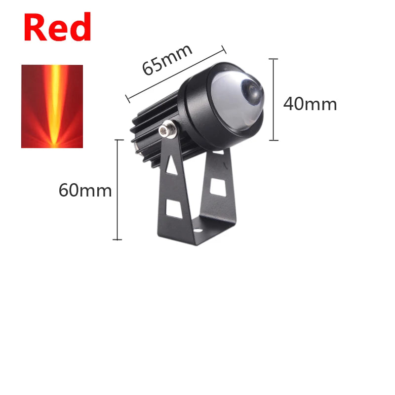 projecteur led extérieur 10w noir gris ip65 moderne tringle fixation lumière blanche froide verte