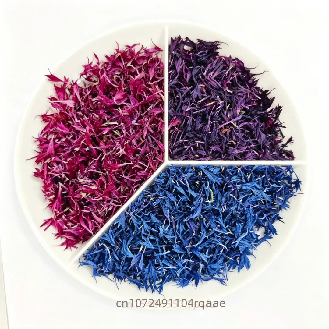 fleurs séchées violettes bleues décoration intérieure mariage anniversaire baby shower finement découpées naturelles