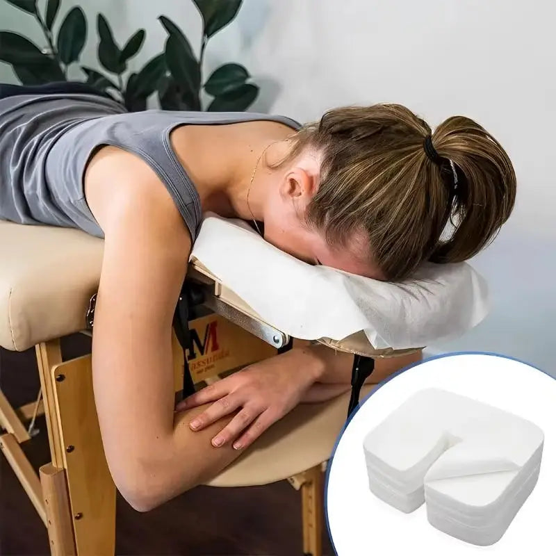 housses coussin massage jetables blanches unies confortables 36.5cm 27cm pack 100 pièces usage unique