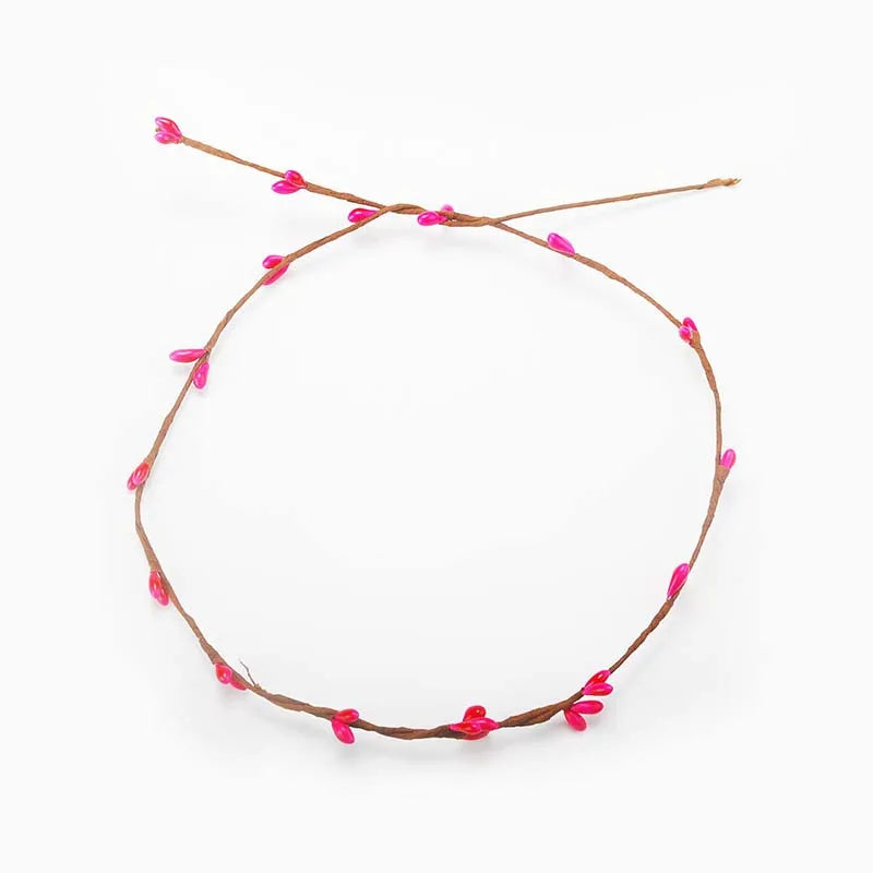 guirlande artificielle multicolore fleurs petites décorative intérieure noël anniversaire mariage