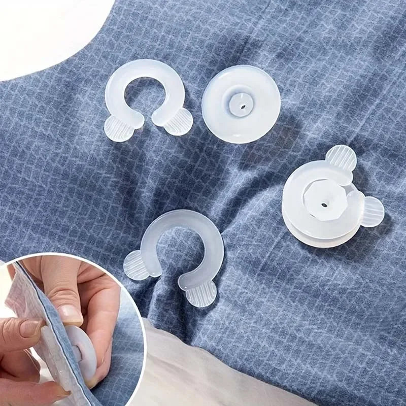 clips literie transparents adhésifs modernes draps housses couette paires 3.5cm