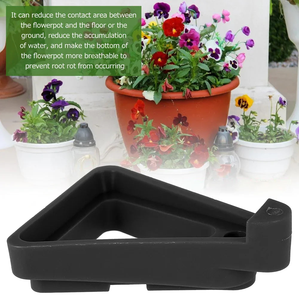 supports pot fleur noir orange clips modernes pots fleur fixations