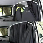 rideau occultant noir plissé tissu opaque van camping car caravane��