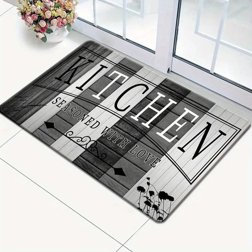 tapis d'entrée moderne motif géométrique tissé antidérapant porte salon cuisine extérieur intérieur gris