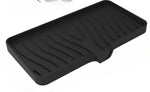 support savon silicone rayures ondulées moderne adhésif sans perçage vert gris rose blanc noir