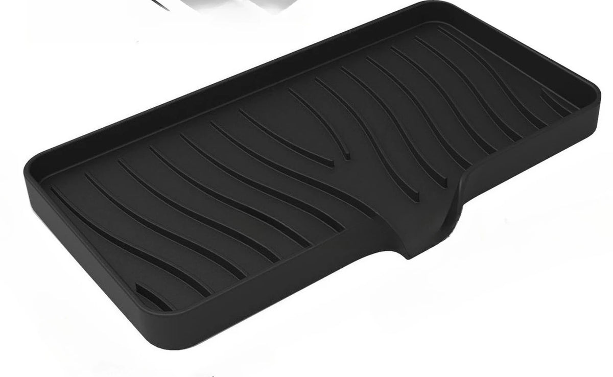 support savon silicone rayures ondulées moderne adhésif sans perçage vert gris rose blanc noir