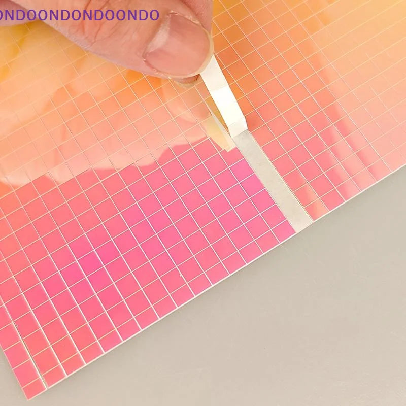 ruban miroir carreaux rose violet bleu vert moderne adhésif diy decoration mur art maison