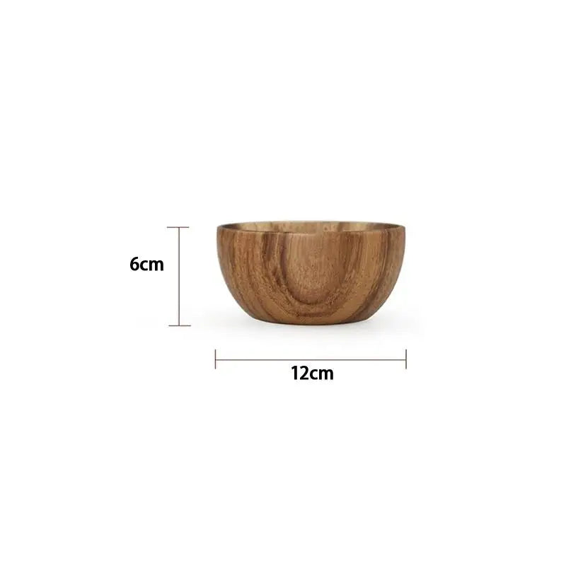 bol bois marron rayures naturelles traditionnel sans fixation durable cuisine