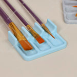 repose pinceaux peinture violet bleu doré adhésif classique pinceaux support rangement