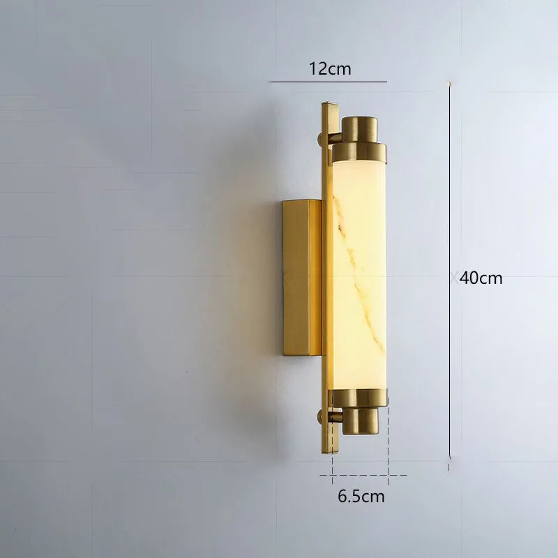lampe murale moderne marbre artificiel beige noir fixée mur flux lumineux led 249 2000