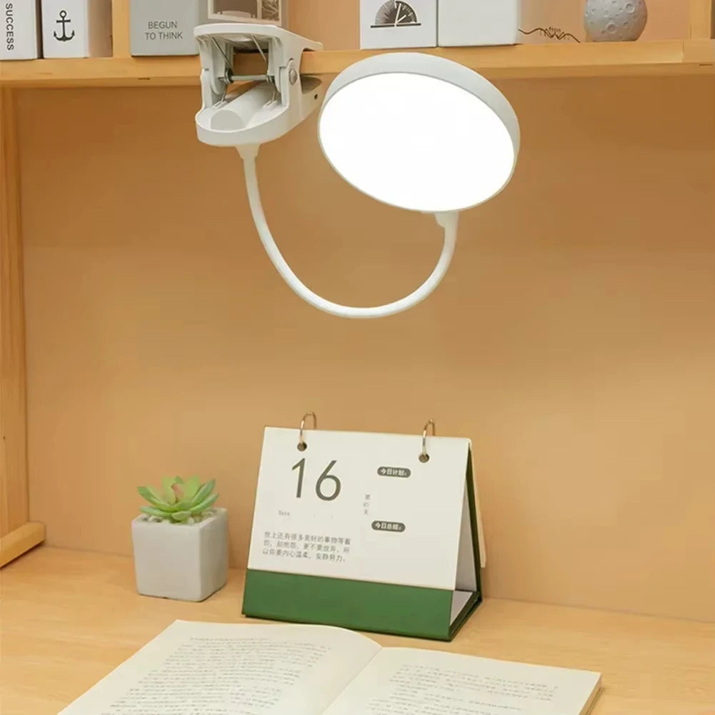 lampe table blanc moderne pinces modes luminosité usb 5v abs led chambre