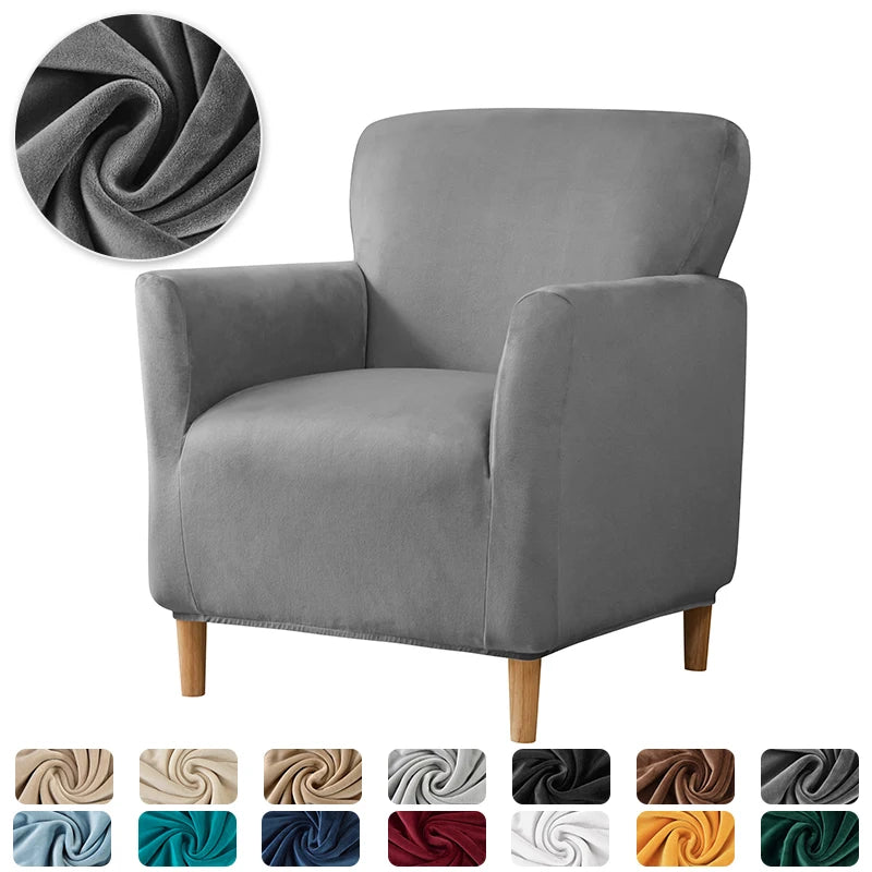 fauteuil moderne velours gris jaune beige turquois lavable salon chambre printemps été