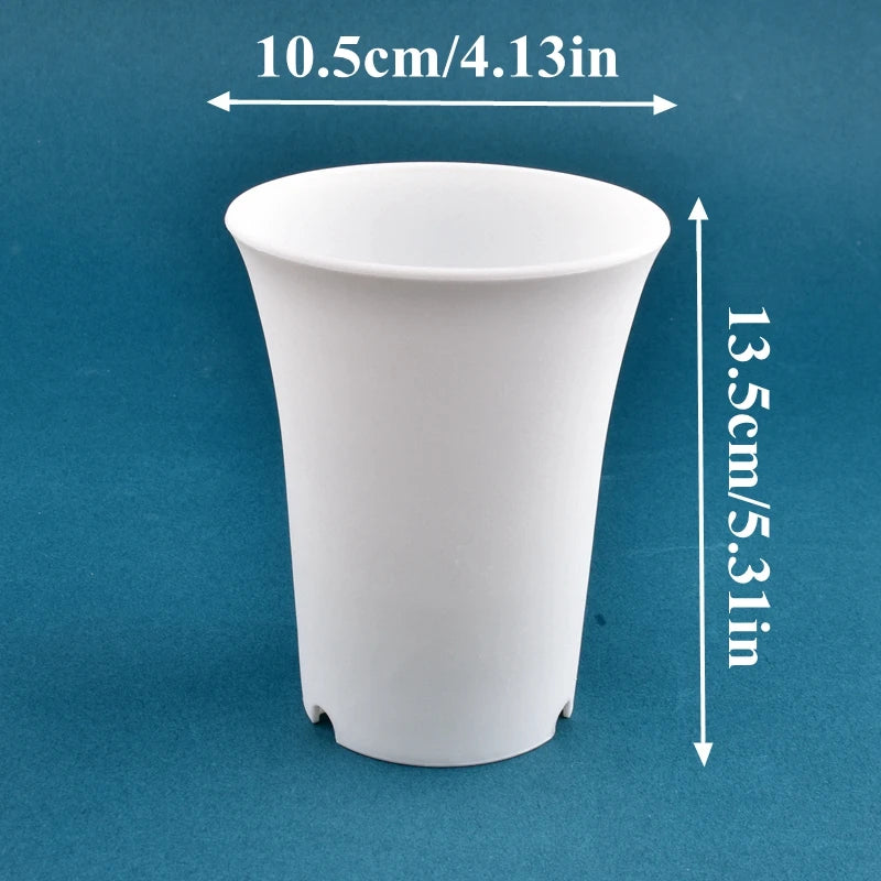 pot fleurs plastique moderne blanc noir plante intérieure décoration jardin
