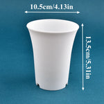 pot fleurs plastique moderne blanc noir plante intérieure décoration jardin