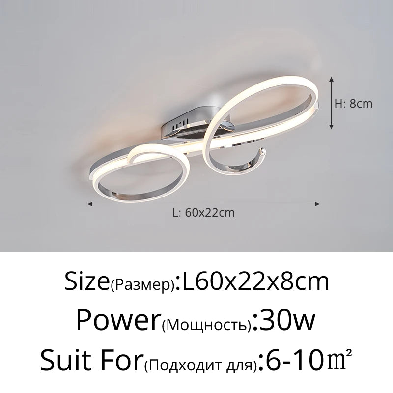 plafonnier led moderne blanc noir circulaire contemporain télécommande suspension intérieure decoration