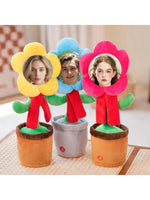 décoration électricité animée fleur peluche personnalisable couleurs variées mignon ludique événementiel anniversaire baptême mariage
