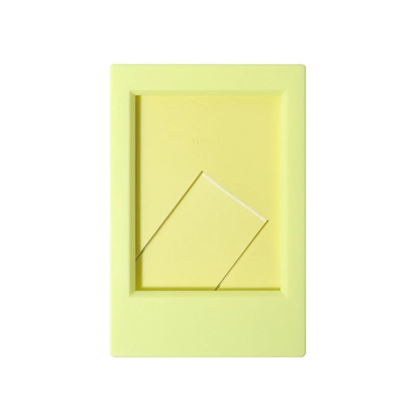 cadre photo minimaliste moderne jaune noir vert gris bleu clair rose violet posable photos
