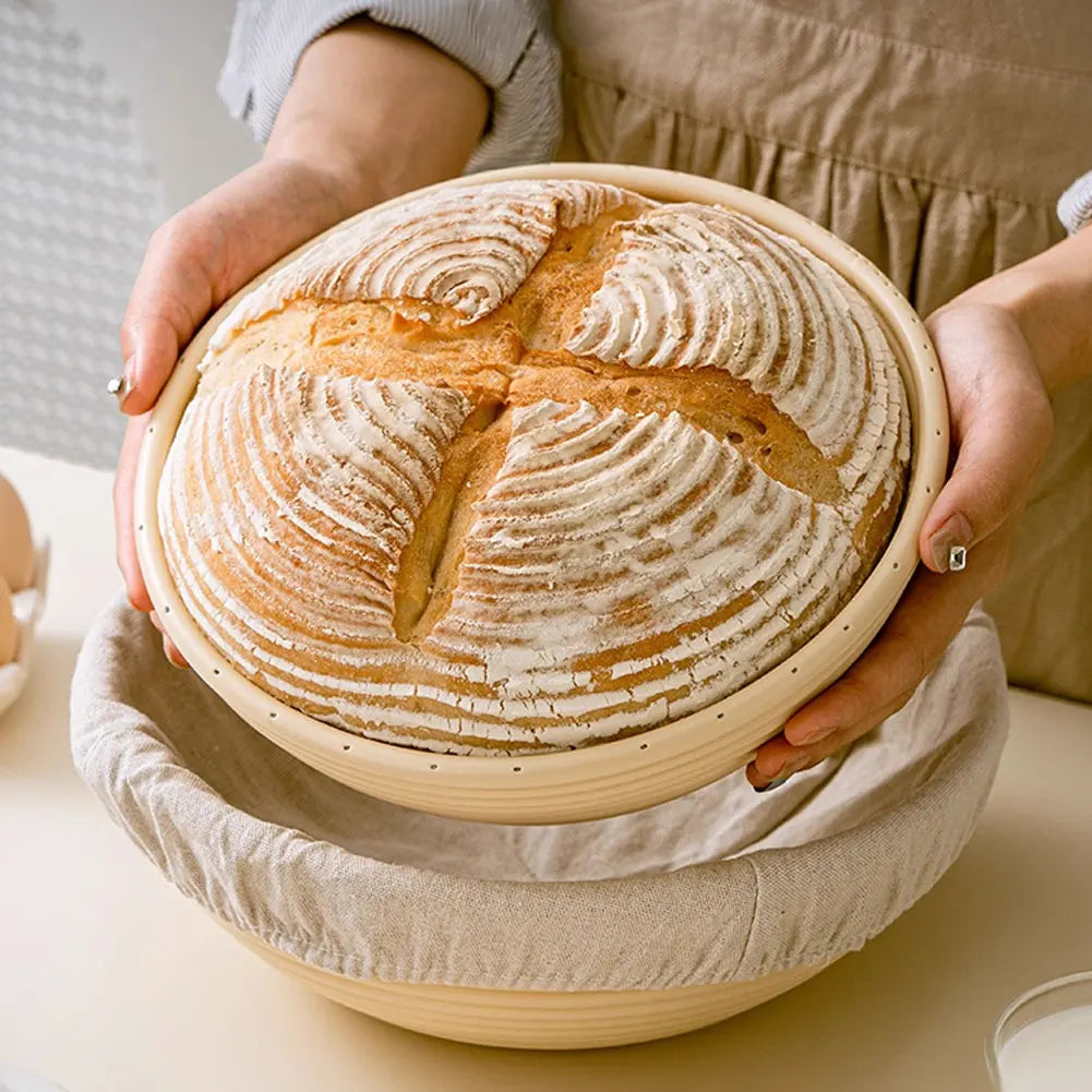 couvre panier pain tissu lin couleur beige clair rustique tissu élastique réutilisable fermentation pâteOpaque