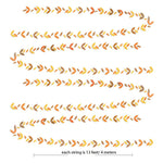 guirlande décorative feuilles stylisées orange jaune marron automne suspension mariage anniversaire festive