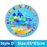 tapis jeu d'eau chat pompe motif marin poisson lit gonflable interactif