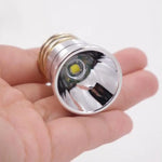 lampe torche argentée dorée lisse moderne 1000 lumens anneau métalliqueextérieur