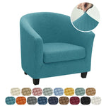housse fauteuil moderne gris rose carreaux polyestère lavable printemps été salon