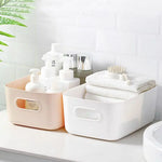 boîtes rangement blanc beige modernes empilables minimalistes bureaux placards multifonctions papier stylos cosmétiques serviettes
