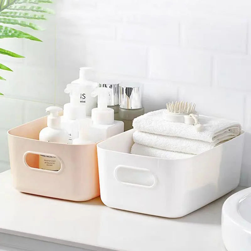 boîtes rangement blanc beige modernes empilables minimalistes bureaux placards multifonctions papier stylos cosmétiques serviettes
