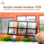 fenêtres transparentes acrylique sections architecturales dioramas construction bâtiments matériaux décoration maison DIY
