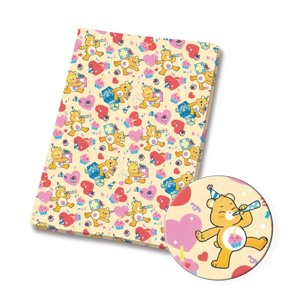 serviettes papier multicolores motif personnages animés coeurs arc ciel cartoon enfant